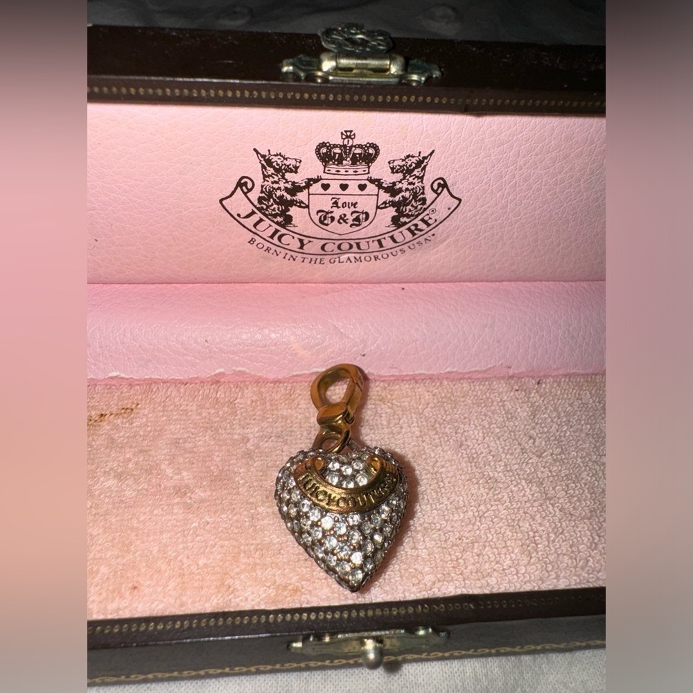 Juicy Couture bling heart charm